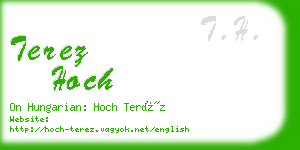 terez hoch business card